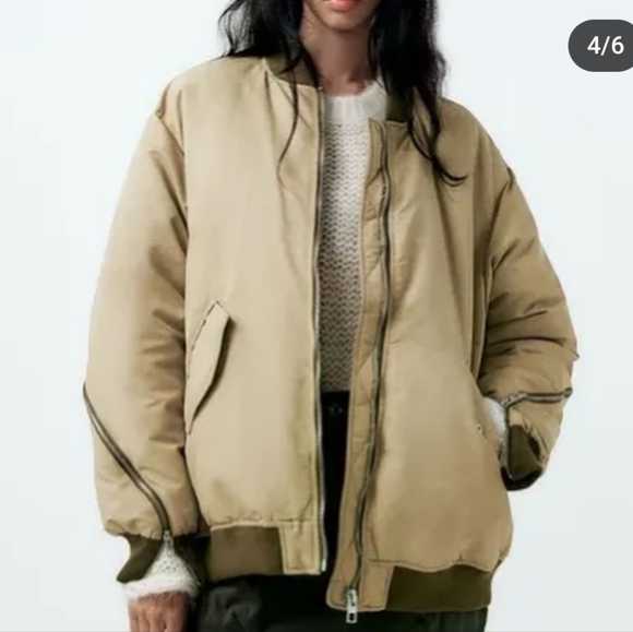 NWOT - ZARA Bomber Jacket - Picture 2 of 9